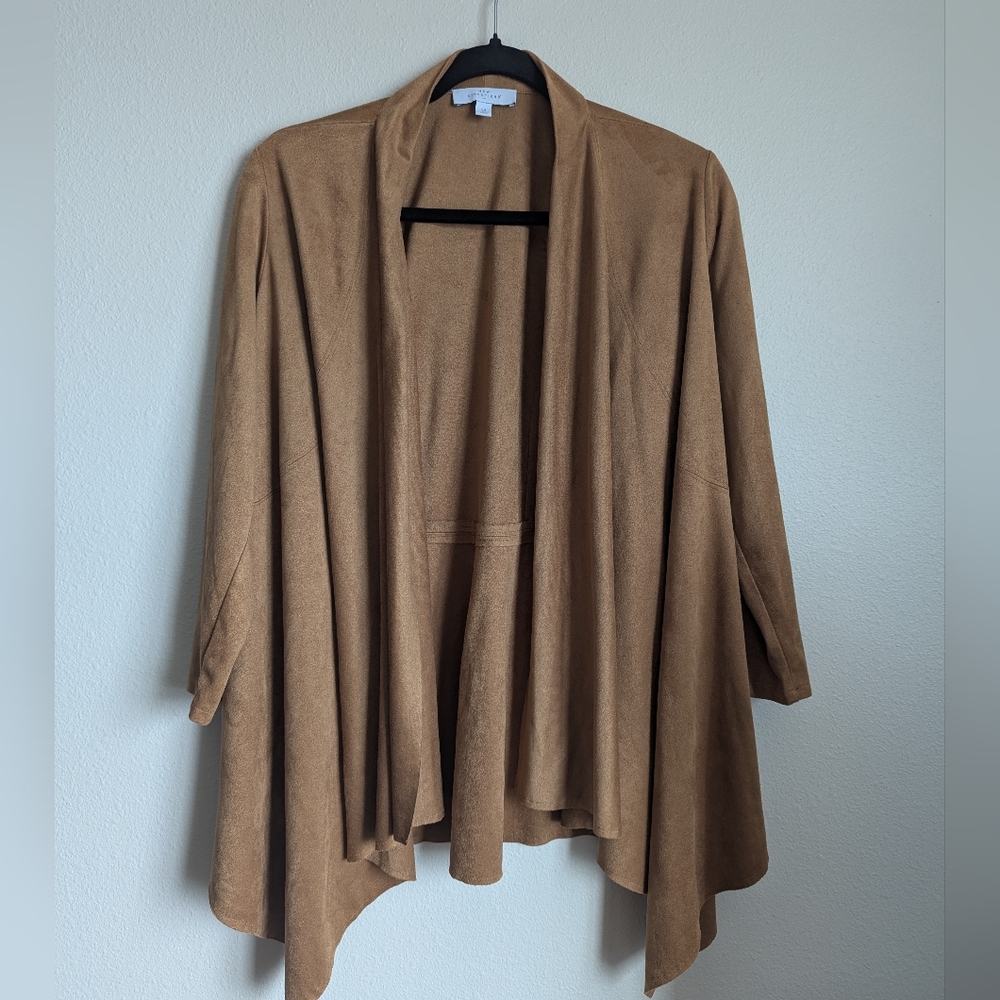 NWOT New Directions Tan Cardigan Size M